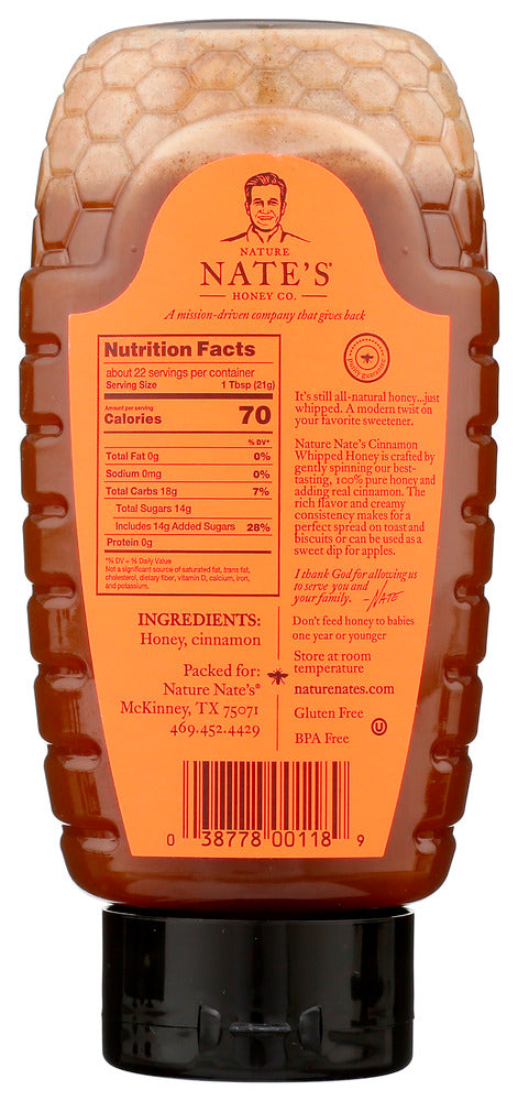 Nature Nates: Honey Whipped Cinnamon, 16 Oz