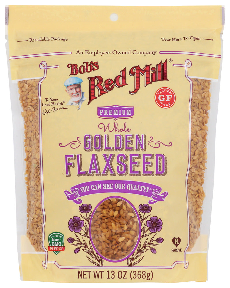 Bobs Red Mill: Organic Golden Flaxseeds, 13 Oz