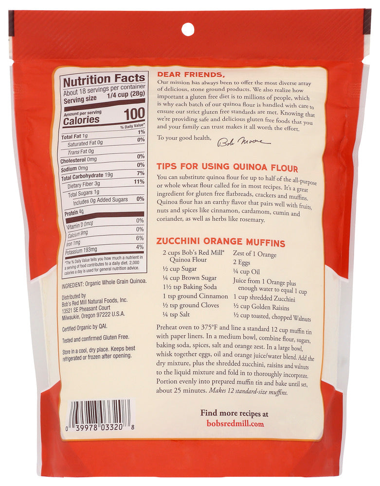 Bobs Red Mill: Organic Quinoa Flour, 18 Oz