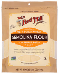 Bobs Red Mill: Flour Semolina, 24 Oz