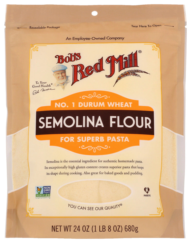 Bobs Red Mill: Flour Semolina, 24 Oz