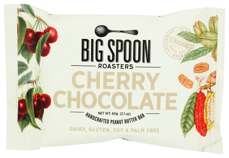 Big Spoon Roasters: Cherry Chocolate Peanut Butter Bar, 60 Gm