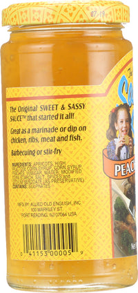 Saucy Susan: Sauce Peach Apricot, 9.5 Oz