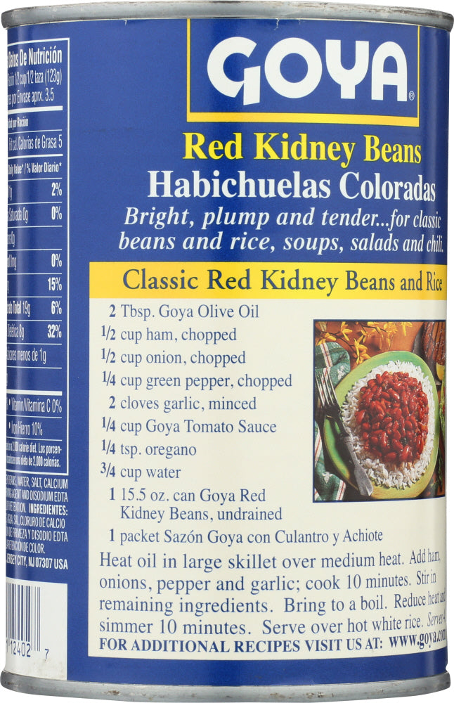 Goya: Bean Kidney Red, 15.5 Oz