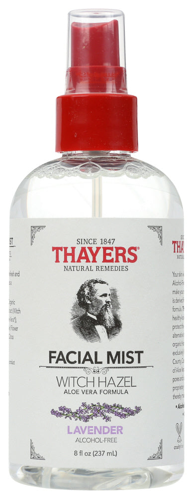 Thayers: Alcohol Free Lavender Facial Mist Witch Hazel And Aloe Vera Formula, 8 Oz