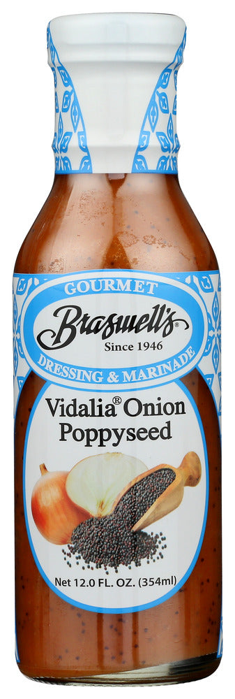 Braswell: Drssng Vidalia Poppyseed, 12 Oz