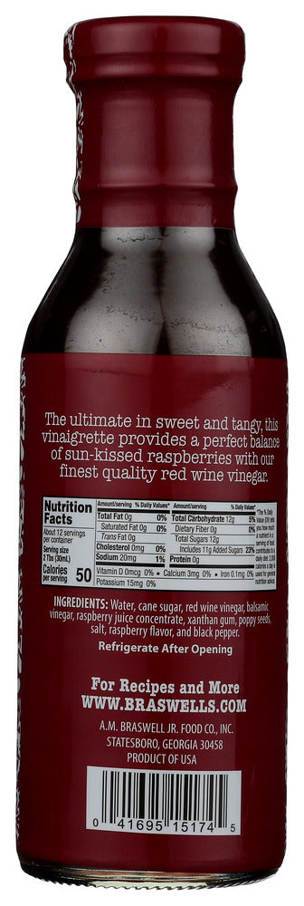 Braswell: Dressing Raspberry Vinaigrette, 12 Oz