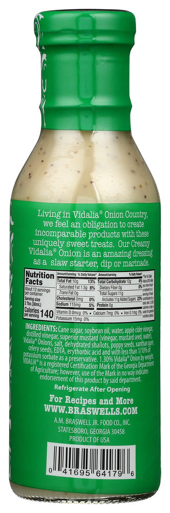 Braswell: Drssng Vidalia Creamy, 12 Oz