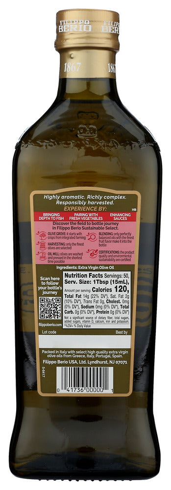 Filippo Berio: Hearty Balance Extra Virgin Olive Oil, 25.3 Fo