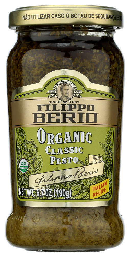 Filippo Berio: Organic Classic Pesto, 6.7 Oz