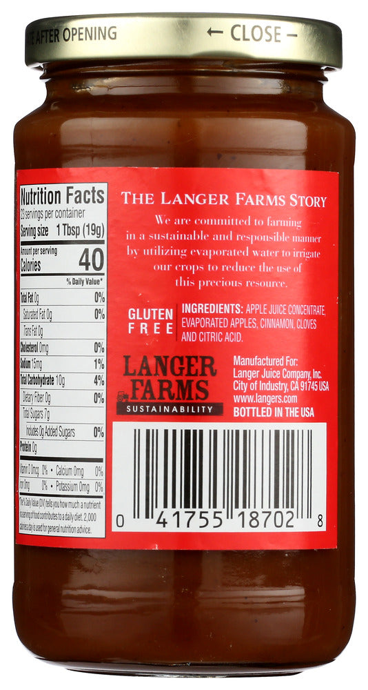 Langers: Butter Apple Beyond Unsweetened, 16 Oz