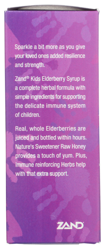 Zand: Kids Elderberry Honey, 4 Fo