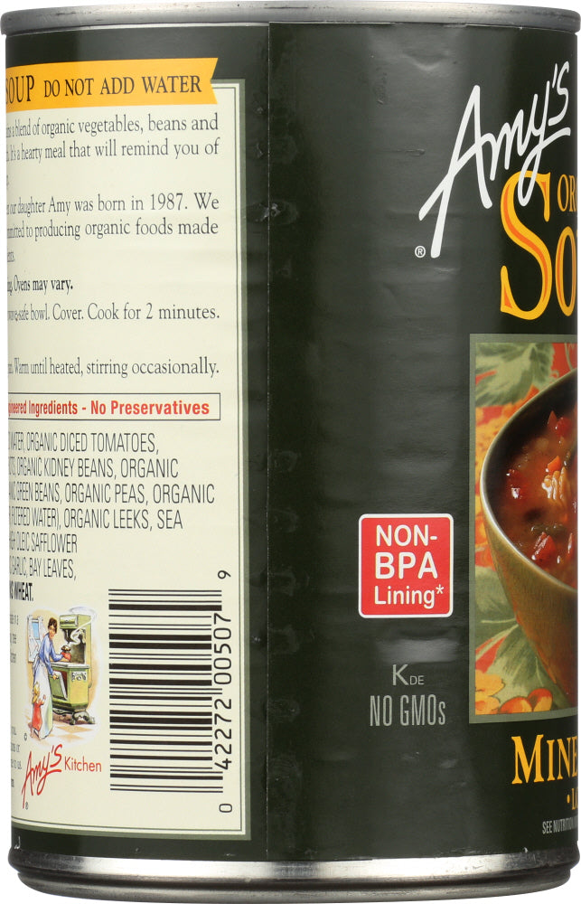 Amys: Soup Minestrone Org, 14.1 Oz