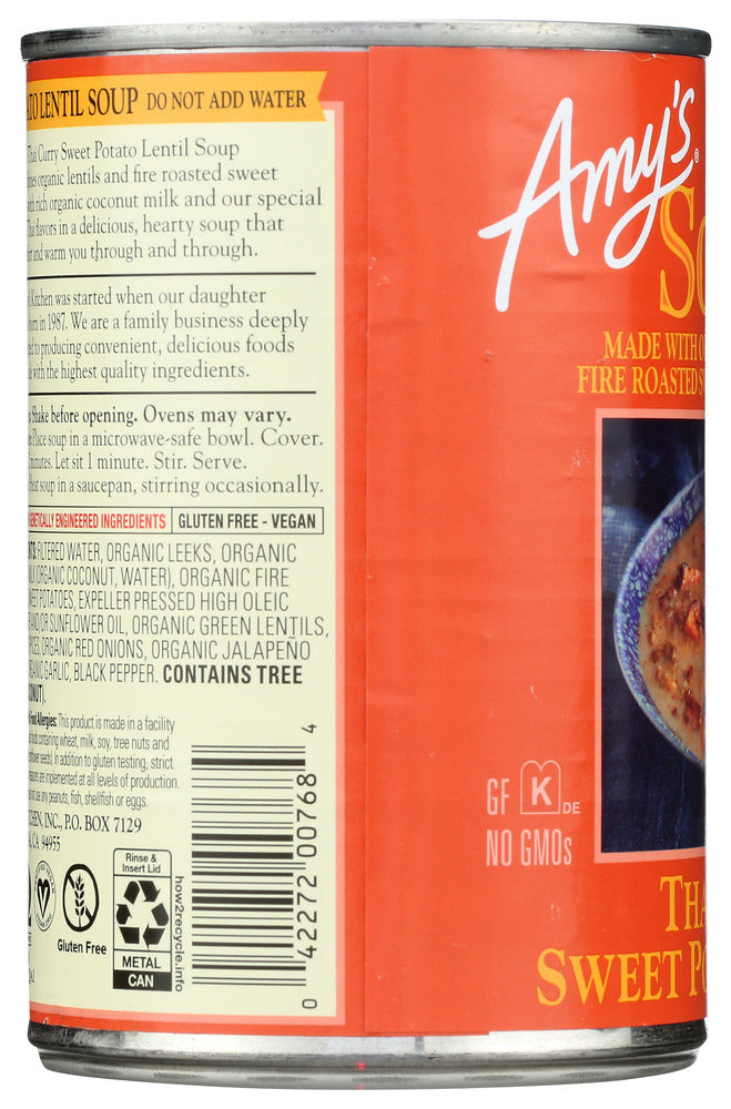 Amys: Soup Thai Curry Sweet Lentil, 14.1 Oz