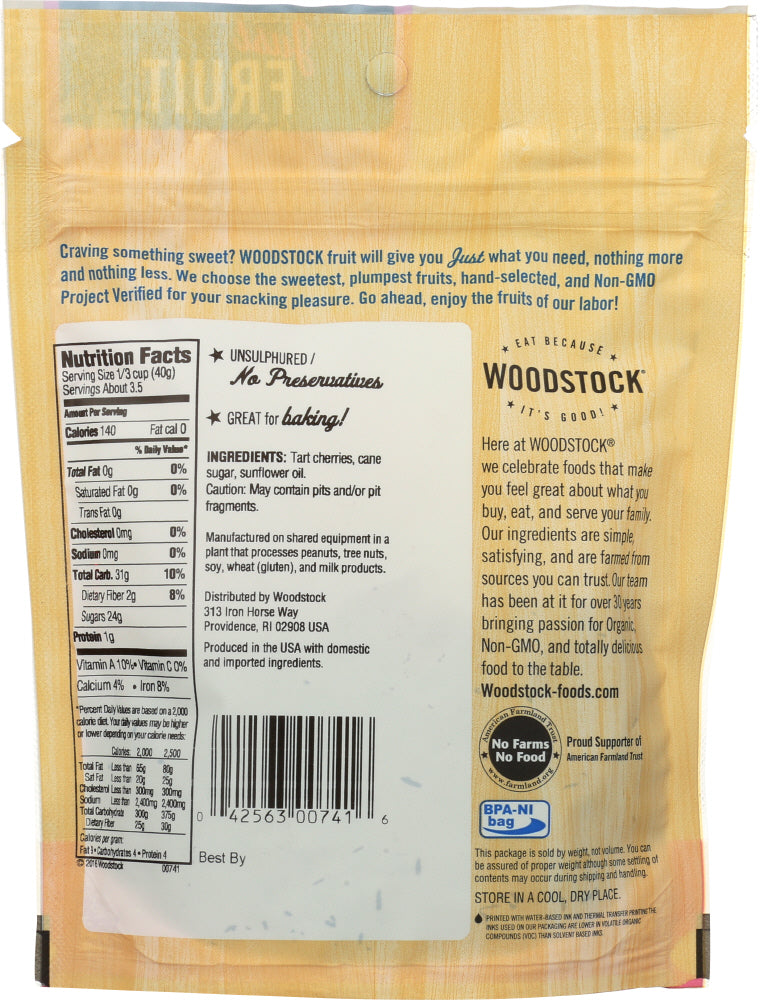 Woodstock: Cherries Sweetened, 5 Oz