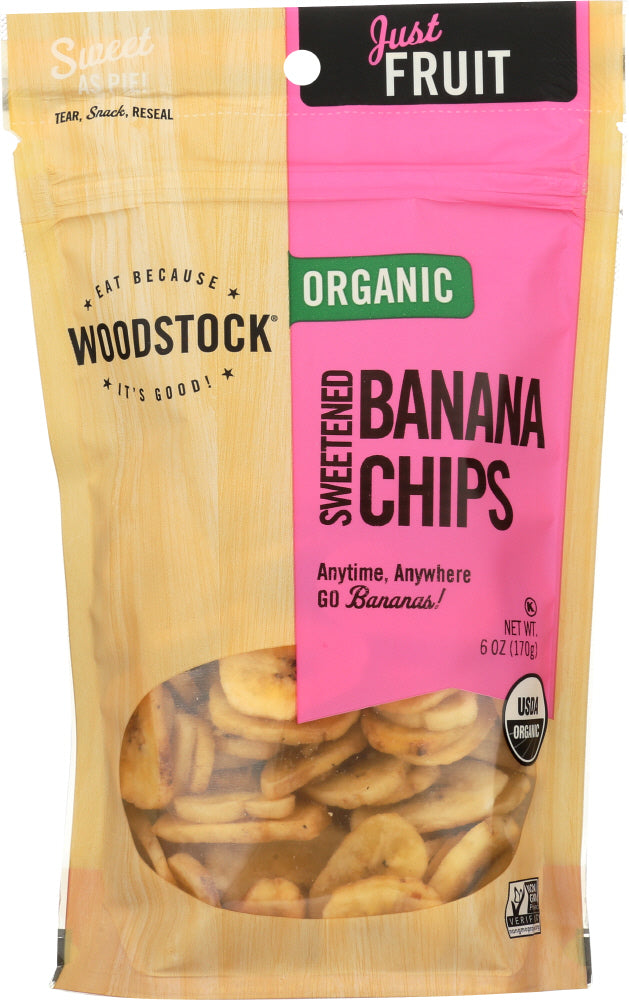 Woodstock: Chips Banana Swtnd Org, 6 Oz