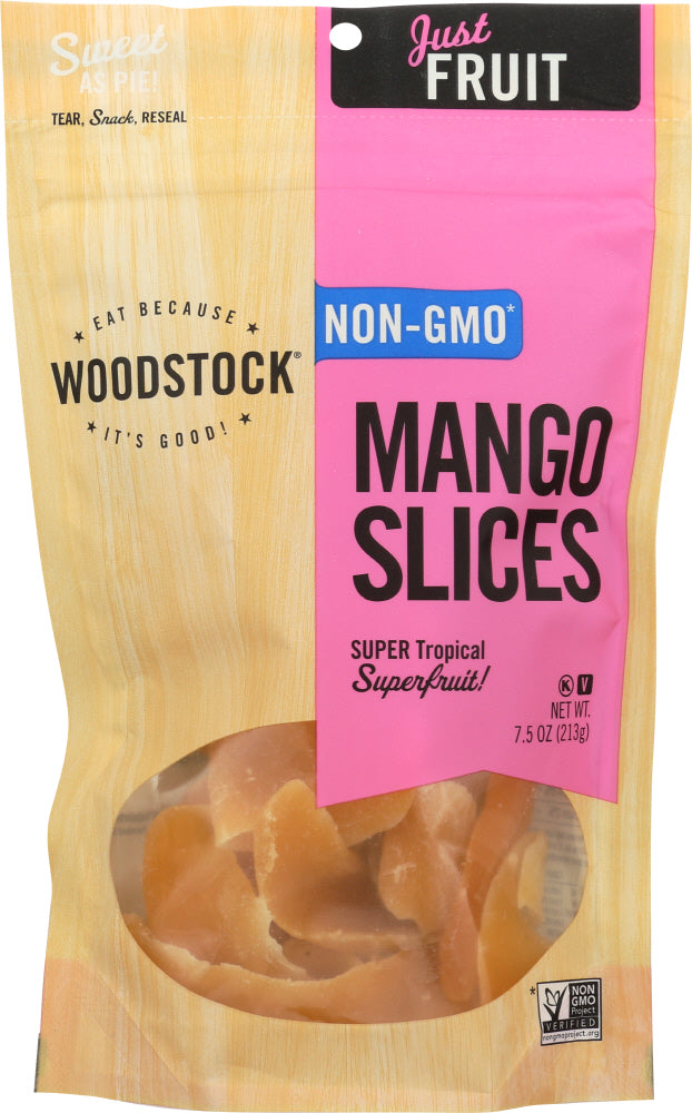 Woodstock: Mango Slices Low Sugar, 7.5 Oz