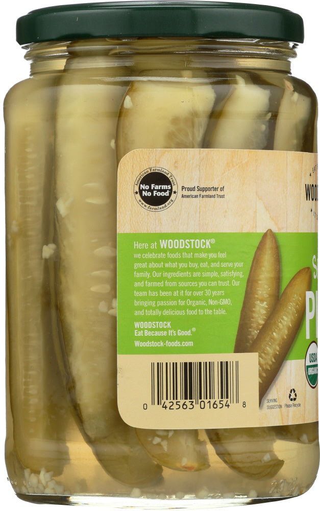 Woodstock: Pickle Dill Kshr Spear Or, 24 Oz