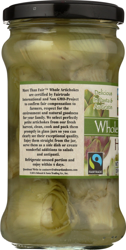 More Than Fair: Artichoke Hearts Whole, 9.8 Oz