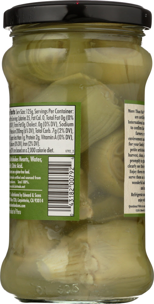 More Than Fair: Artichoke Hearts Whole, 9.8 Oz