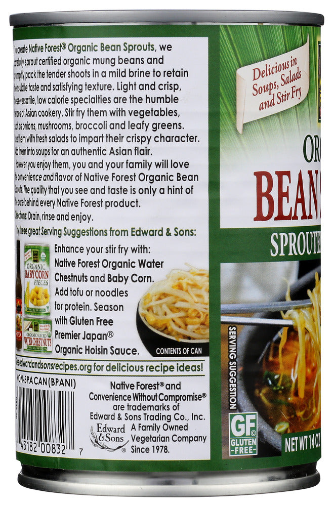 Native Forest: Organic Mung Bean Sprouts, 14 Oz