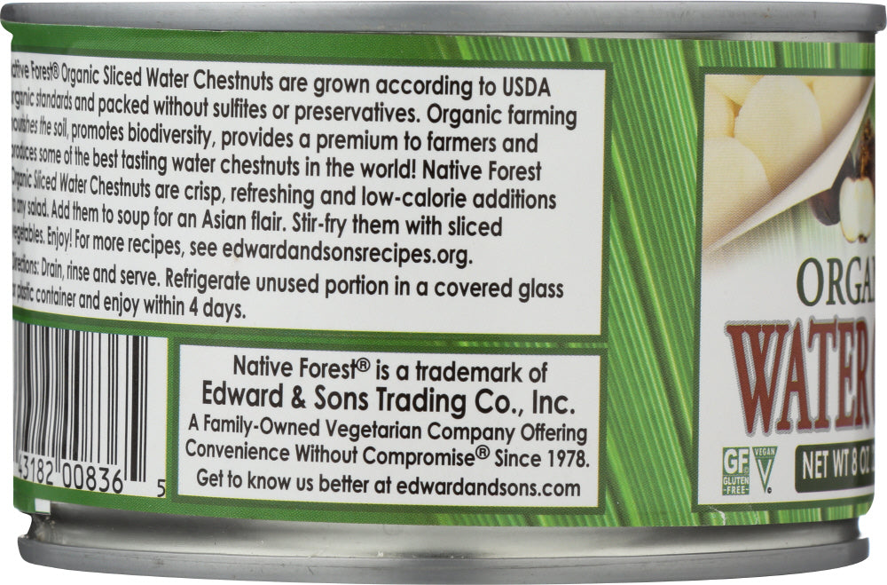 Native Forest: Organic Sliced Water Chestnuts, 8 Oz