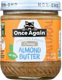 Once Again: Natural Creamy Almond Butter, 12 Oz