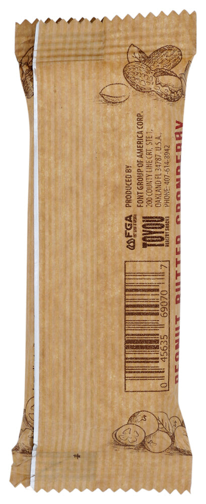 Toyou Snacks: Peanut Butter Cranberry Bar, 1.41 Oz