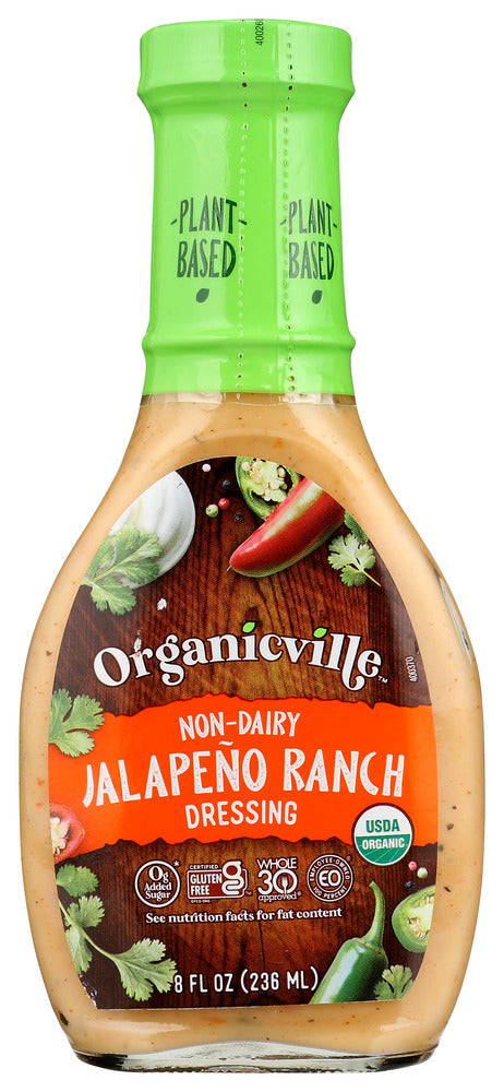 Organicville: Drsng No Dairy Jal Rnch, 8 Fo