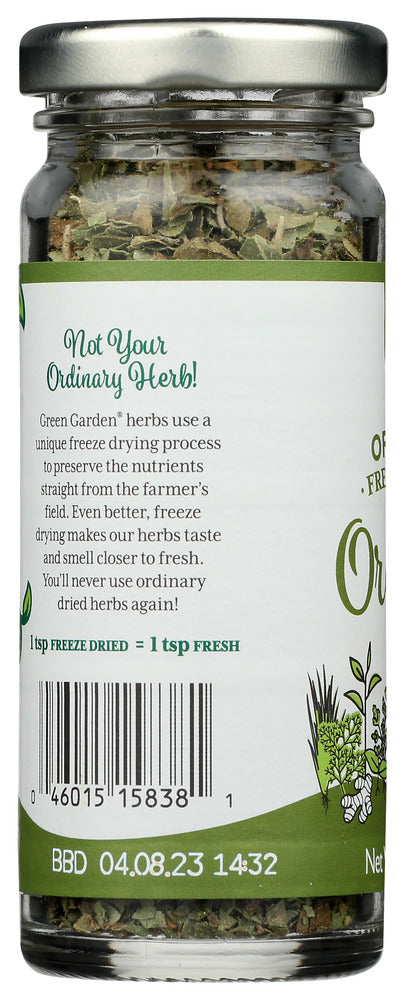 Green Garden: Ssnng Herb Oreg Frz Dried, 108 Ml