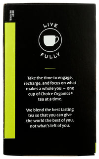 Choice Tea: Organic Jasmine Green Tea, 16 Bg