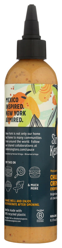 Sir Kensingtons: Chile Lime Crema Everything Sauce, 8.3 Oz