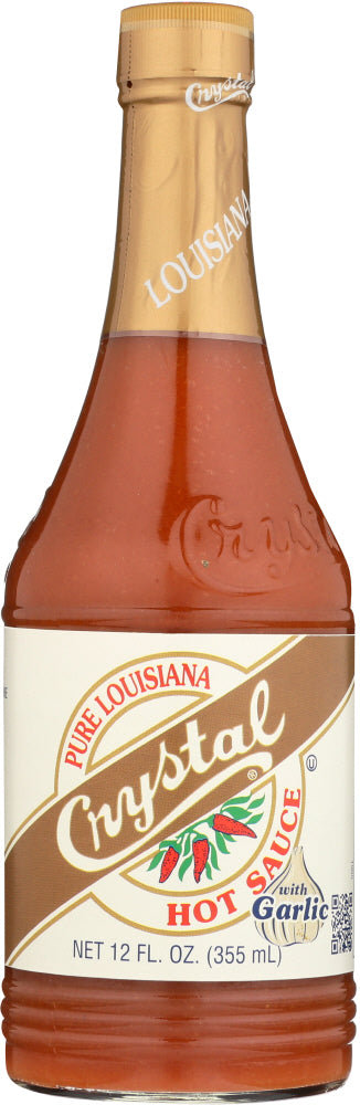 Crystal: Hot Sauce With Garlic, 12 Oz