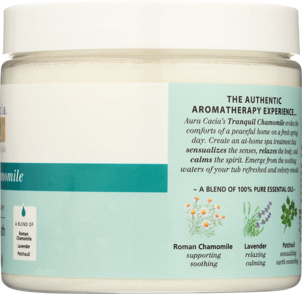 Aura Cacia: Aromatherapy Mineral Bath Tranquil Chamomile, 16 Oz