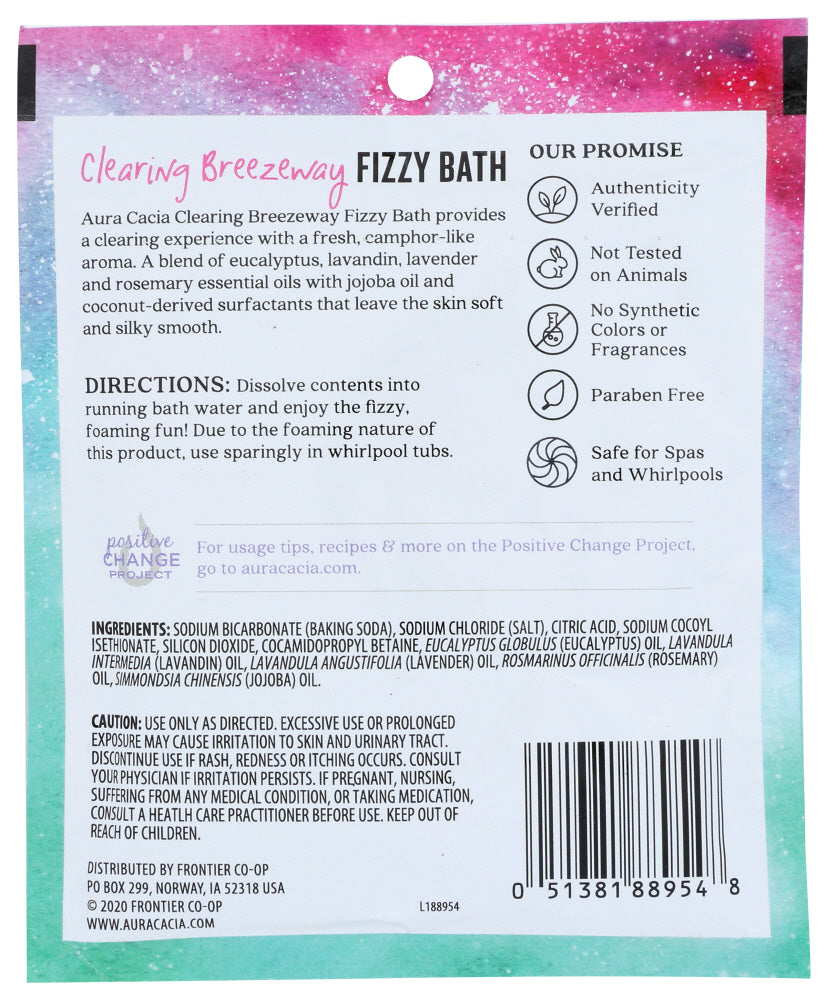 Aura Cacia: Clearing Breezeway Fizzy Bath, 2.5 Oz