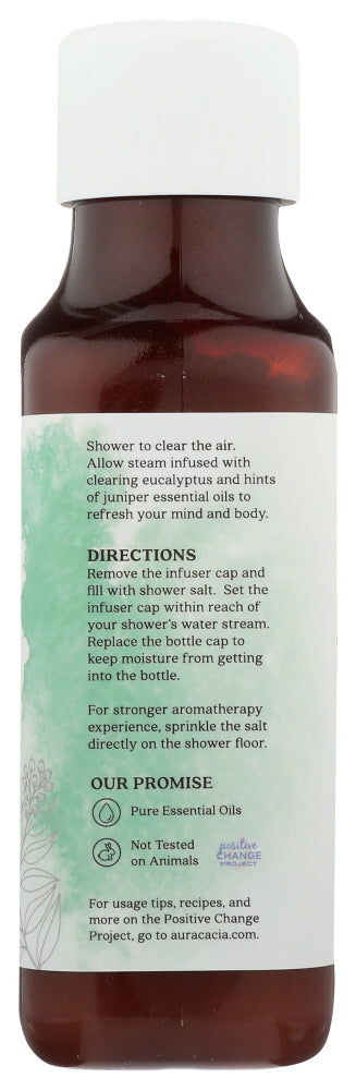 Aura Cacia: Clearing Eucalyptus Shower Salt, 16 Oz