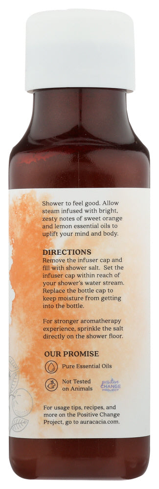 Aura Cacia: Uplifting Citrus Shower Salt, 16 Oz