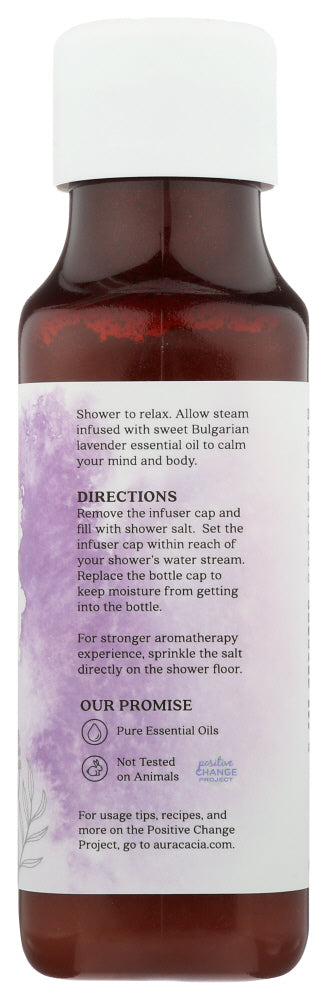 Aura Cacia: Relaxing Lavender Shower Salt, 16 Oz