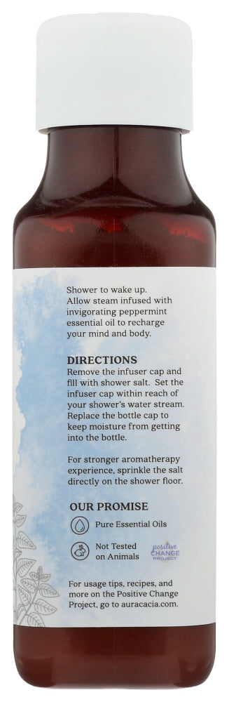 Aura Cacia: Relaxing Peppermint Shower Salt, 16 Oz