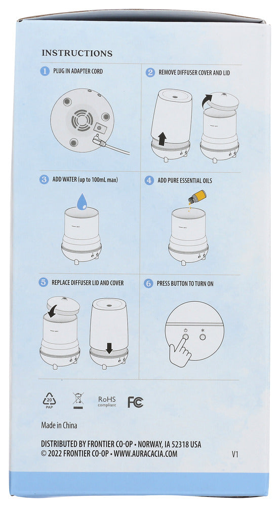 Aura Cacia: Diffuser Ultrsonic Orbit, 1 Ea