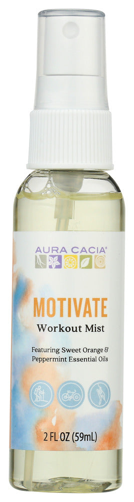 Aura Cacia: Mist Workout Motivate, 2 Oz