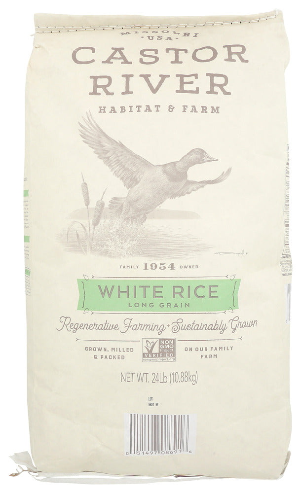 Castor River Farms: Long Grain White Rice, 24 Lb