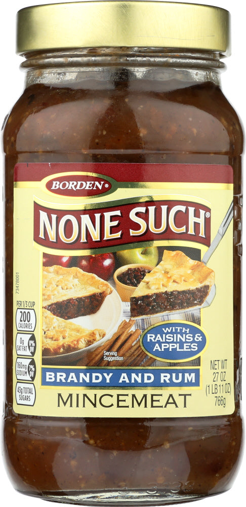 None Such: Brandy Rum Mincemeat, 27 Oz