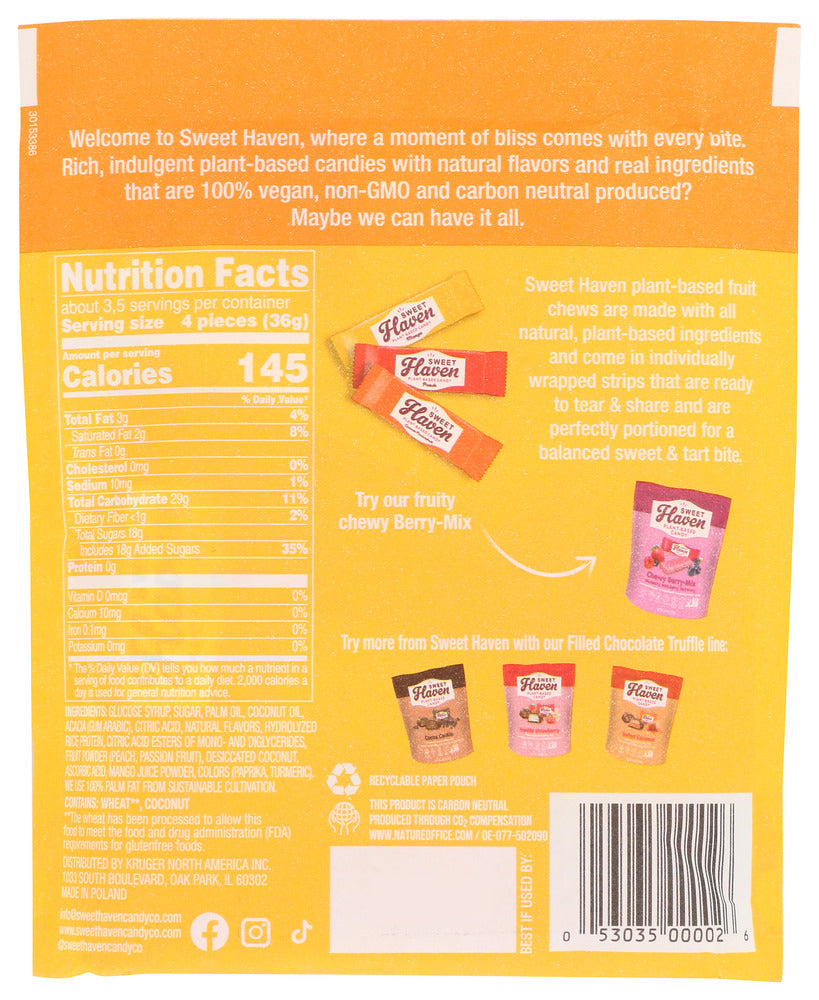 Sweet Haven: Candy Chewy Trpcal Pouch, 4.44 Oz