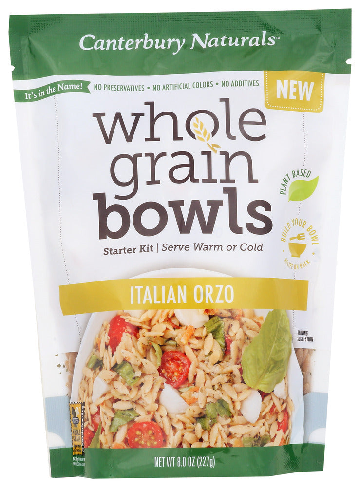 Canterbury Naturals: Italian Orzo Whole Grain Bowls, 8 Oz