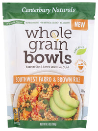 Canterbury Naturals: Southwest Farro & Brown Rice Whole Grain Bowls, 6.9 Oz