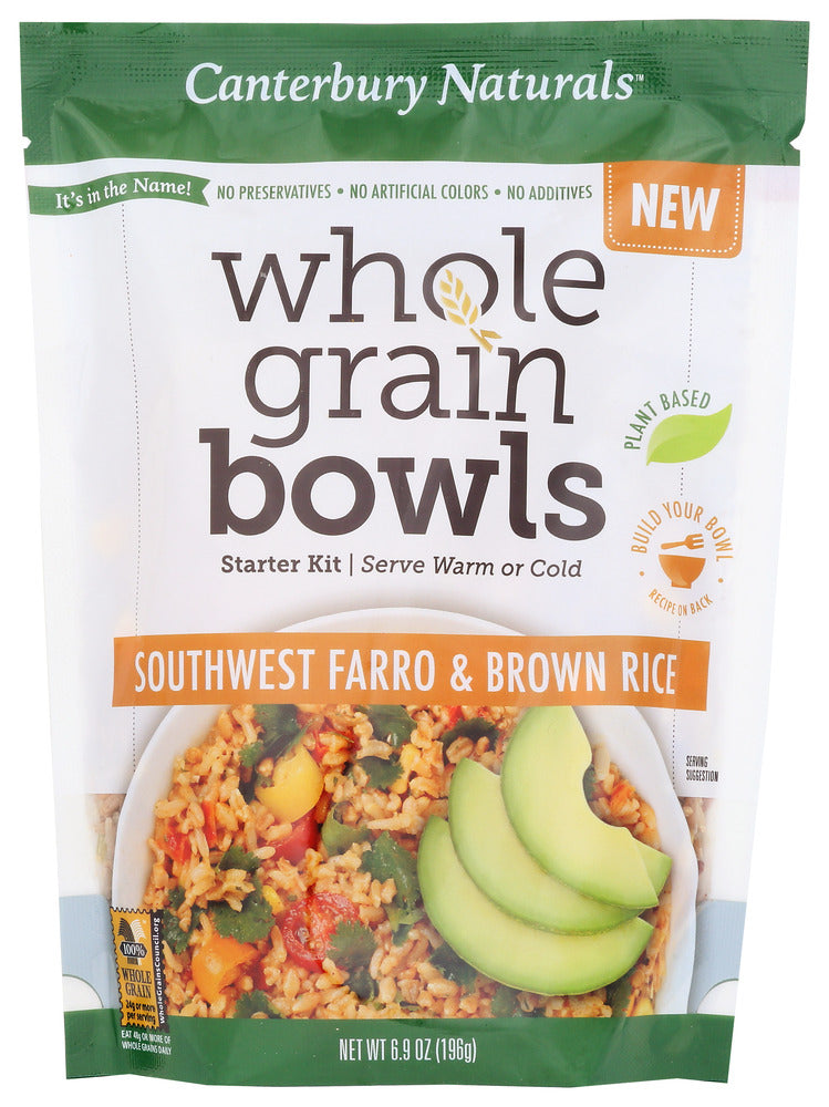 Canterbury Naturals: Southwest Farro & Brown Rice Whole Grain Bowls, 6.9 Oz