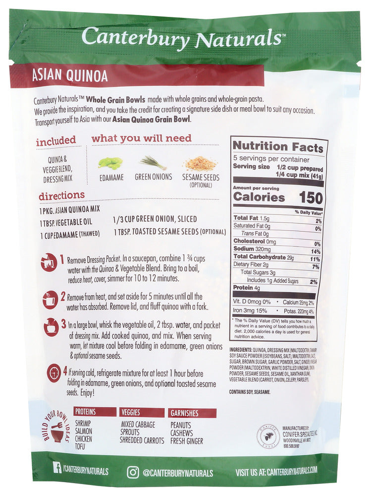 Canterbury Naturals: Quinoa Asian, 7.25 Oz