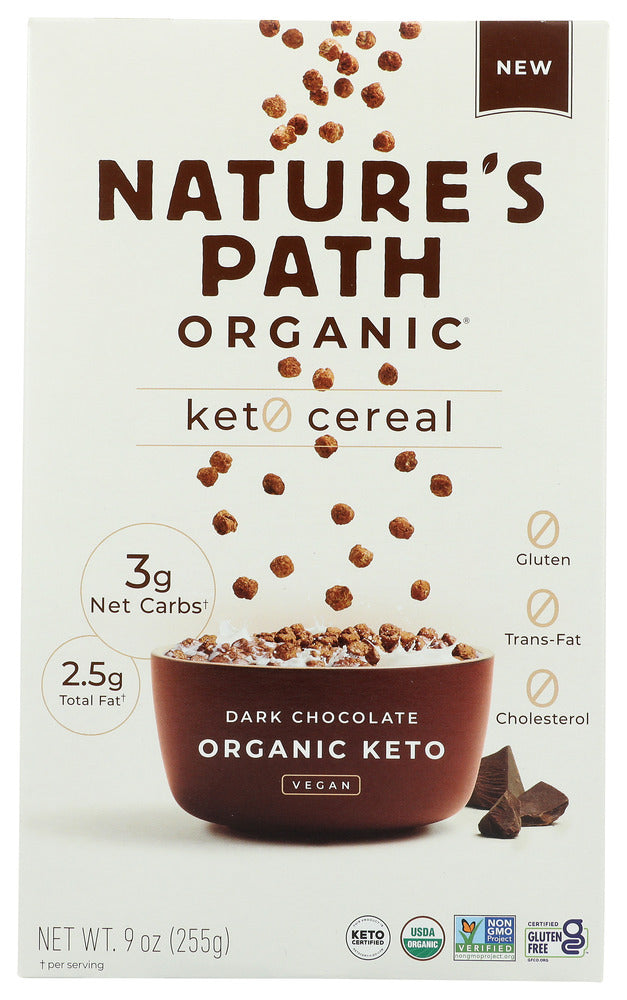 Natures Path: Dark Chocolate Keto Cereal, 9 Oz