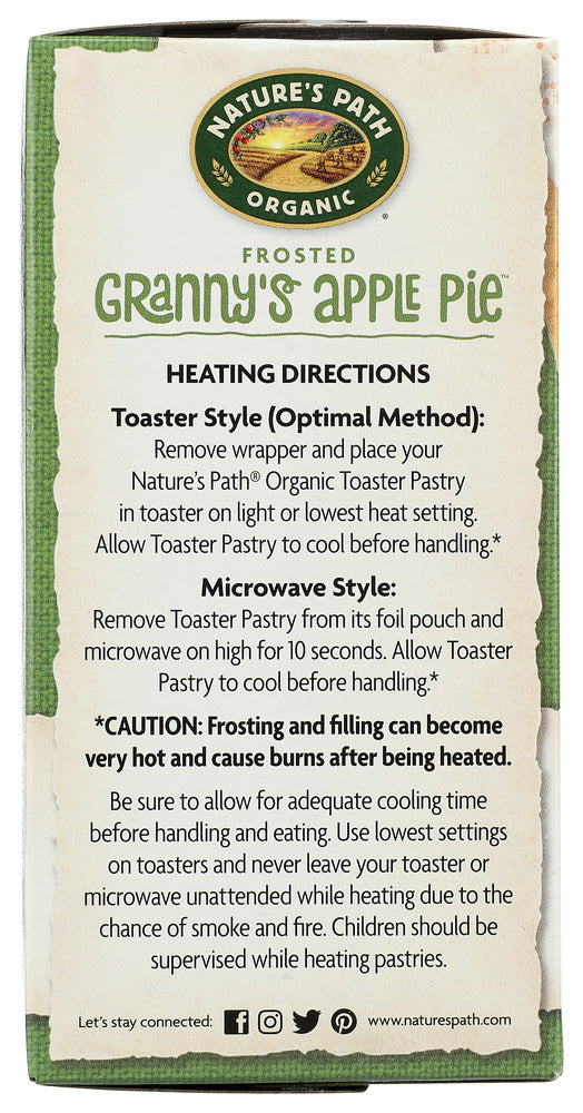 Nature's Path: Organic Frosted Toaster Pastries Grannys Apple Pie, 11 Oz